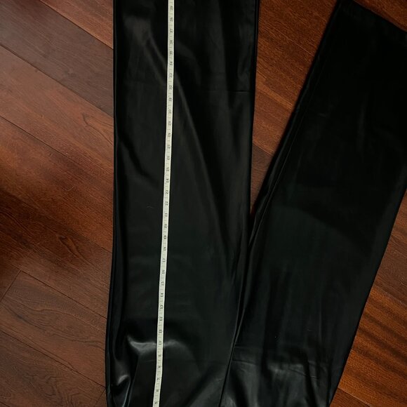 Vegan Leather Strapless Jumpsuit NWOT - Picture 2 of 8